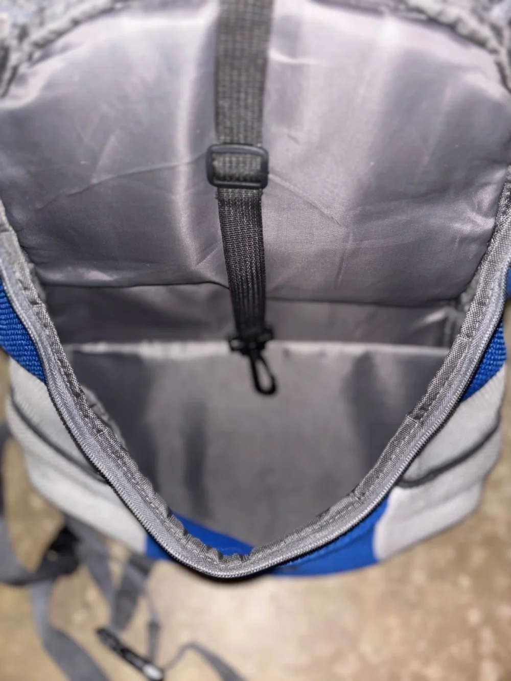 AG Pet Carrier Blue and Gray Outdoor Backpack for Small Cats/Dogs